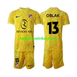 Atlético Madrid Voetbalshirt Jan Oblak 13 Doelman Kleuters/Kids Derde Tenue 2024-2025 Korte Mouw