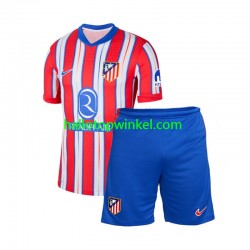 Atlético Madrid Voetbalshirt Kleuters/Kids Thuis Tenue 2024-2025 Korte Mouw
