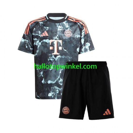 FC Bayern München Voetbalshirt Kleuters/Kids Uit Tenue 2024-2025 Korte Mouw
