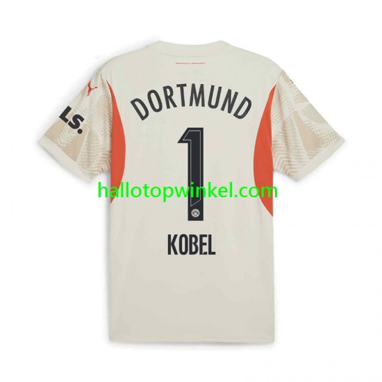 Borussia Dortmund Voetbalshirt Gregor Kobel 1 Doelman Heren Thuis Tenue 2024-2025 Korte Mouw
