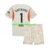 Borussia Dortmund Voetbalshirt Gregor Kobel 1 Doelman Kleuters/Kids Thuis Tenue 2024-2025 Korte Mouw