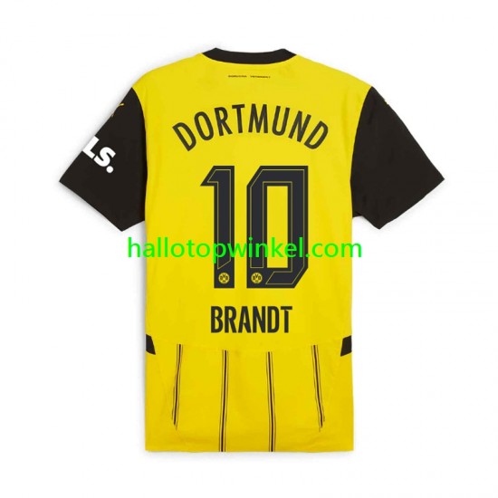 Borussia Dortmund Voetbalshirt Julian Brandt 10 Heren Thuis Tenue 2024-2025 Korte Mouw