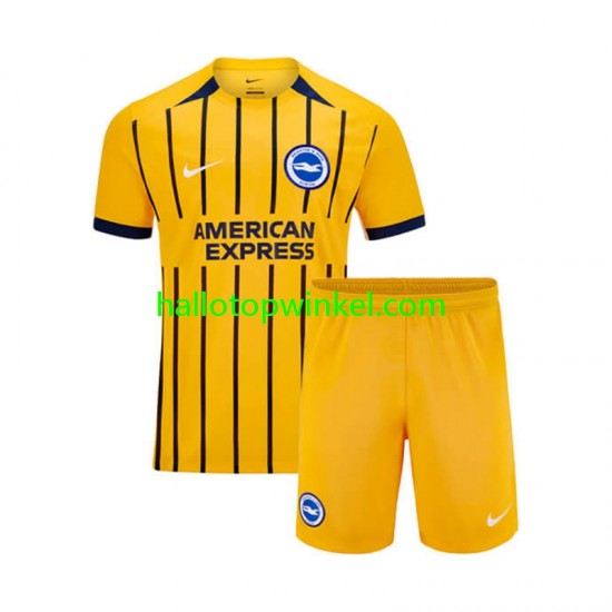 Brighton & Hove Albion Voetbalshirt Kleuters/Kids Uit Tenue 2024-2025 Korte Mouw