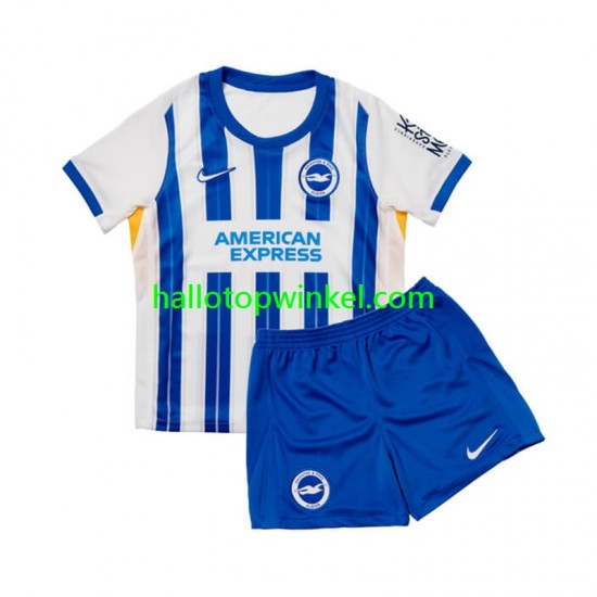 Brighton & Hove Albion Voetbalshirt Kleuters/Kids Thuis Tenue 2024-2025 Korte Mouw