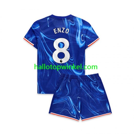 Chelsea Voetbalshirt Enzo 8 Kleuters/Kids Thuis Tenue 2024-2025 Korte Mouw