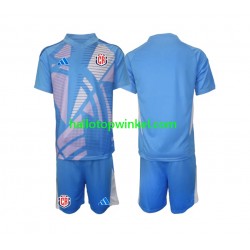 Costa Rica Voetbalshirt Doelman Kleuters/Kids Thuis Tenue 2024 Korte Mouw