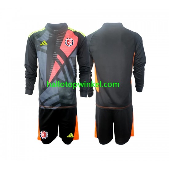 Costa Rica Voetbalshirt Doelman Kleuters/Kids Derde Tenue 2024 Lange Mouw