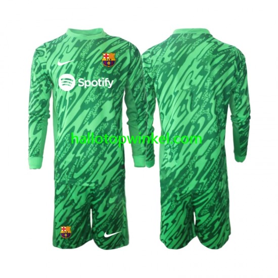 FC Barcelona Voetbalshirt Doelman Kleuters/Kids Thuis Tenue 2024-2025 Lange Mouw