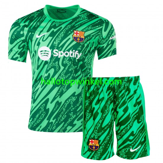 FC Barcelona Voetbalshirt Doelman Kleuters/Kids Thuis Tenue 2024-2025 Korte Mouw
