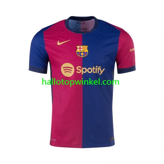 FC Barcelona Voetbalshirt Heren Thuis Tenue 2024-2025 Korte Mouw