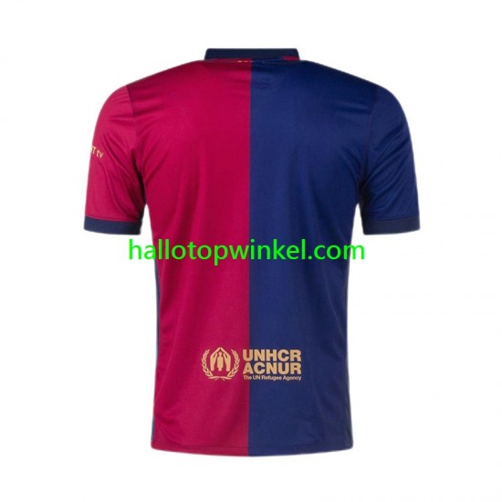 FC Barcelona Voetbalshirt Heren Thuis Tenue 2024-2025 Korte Mouw