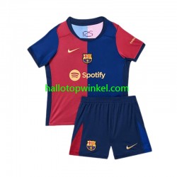 FC Barcelona Voetbalshirt Kleuters/Kids Thuis Tenue 2024-2025 Korte Mouw