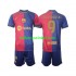 FC Barcelona Voetbalshirt UCL Font Robert Lewandowski 9 Kleuters/Kids Thuis Tenue 2024-2025 Korte Mouw