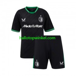 Feyenoord Rotterdam Voetbalshirt Kleuters/Kids Uit Tenue 2024-2025 Korte Mouw