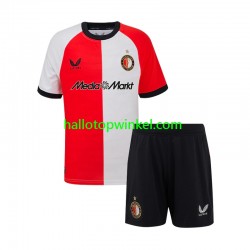 Feyenoord Rotterdam Voetbalshirt Kleuters/Kids Thuis Tenue 2024-2025 Korte Mouw