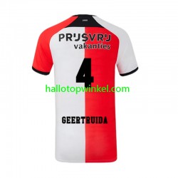 Feyenoord Rotterdam Voetbalshirt Lutsharel Geertruida 4 Heren Thuis Tenue 2024-2025 Korte Mouw