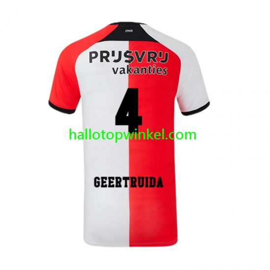Feyenoord Rotterdam Voetbalshirt Lutsharel Geertruida 4 Heren Thuis Tenue 2024-2025 Korte Mouw