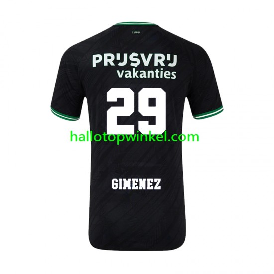 Feyenoord Rotterdam Voetbalshirt Santiago Gimenez 29 Heren Uit Tenue 2024-2025 Korte Mouw