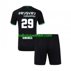 Feyenoord Rotterdam Voetbalshirt Santiago Gimenez 29 Kleuters/Kids Uit Tenue 2024-2025 Korte Mouw