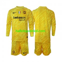 Inter Milan Voetbalshirt Doelman Kleuters/Kids Uit Tenue 2024-2025 Lange Mouw