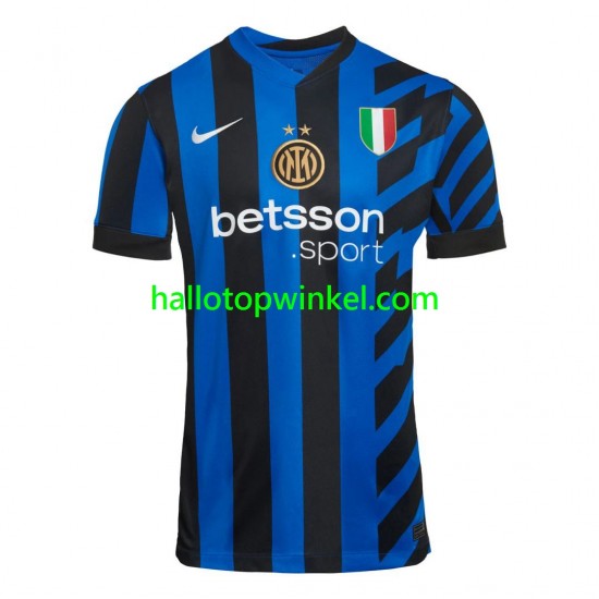 Inter Milan Voetbalshirt Heren Thuis Tenue 2024-2025 Korte Mouw