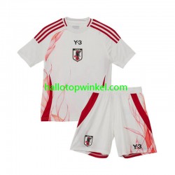 Japan Voetbalshirt Kleuters/Kids Uit Tenue 2024 Korte Mouw