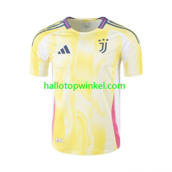 Juventus Voetbalshirt Heren Uit Tenue 2024-2025 Korte Mouw