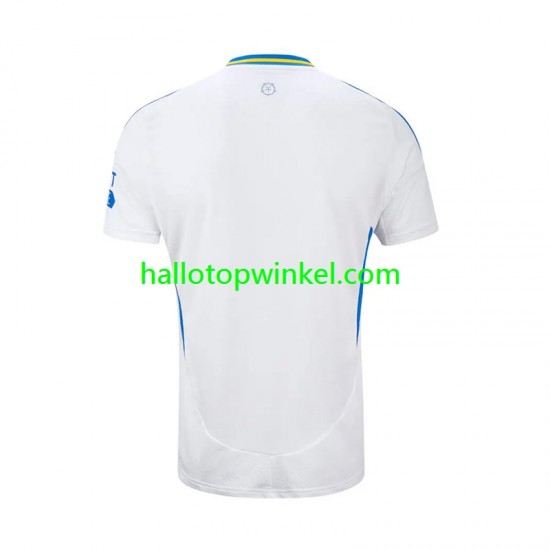 Leeds United Voetbalshirt Heren Thuis Tenue 2024-2025 Korte Mouw