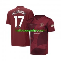 Manchester City Voetbalshirt DE BRUYNE 17 Heren Derde Tenue 2024-2025 Korte Mouw