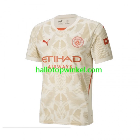 Manchester City Voetbalshirt Doelman Heren Derde Tenue 2024-2025 Korte Mouw