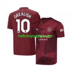 Manchester City Voetbalshirt Jack Grealish 10 Heren Derde Tenue 2024-2025 Korte Mouw