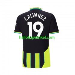 Manchester City Voetbalshirt Julian Alvarez 19 Heren Uit Tenue 2024-2025 Korte Mouw