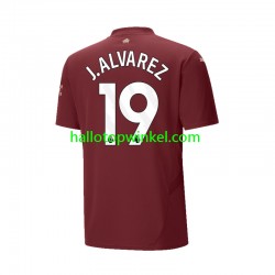 Manchester City Voetbalshirt Julian Alvarez 19 Heren Derde Tenue 2024-2025 Korte Mouw