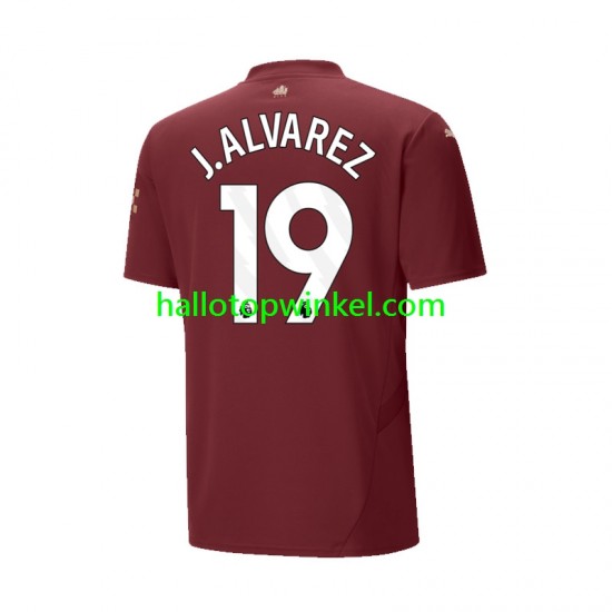 Manchester City Voetbalshirt Julian Alvarez 19 Heren Derde Tenue 2024-2025 Korte Mouw