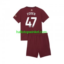 Manchester City Voetbalshirt Phil Foden 47 Kleuters/Kids Derde Tenue 2024-2025 Korte Mouw