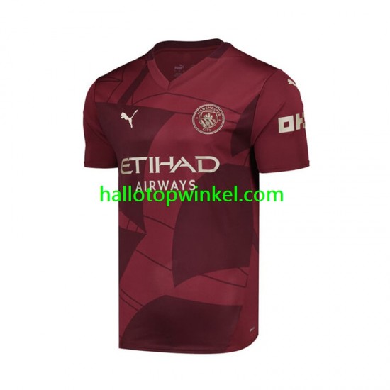 Manchester City Voetbalshirt Heren Derde Tenue 2024-2025 Korte Mouw