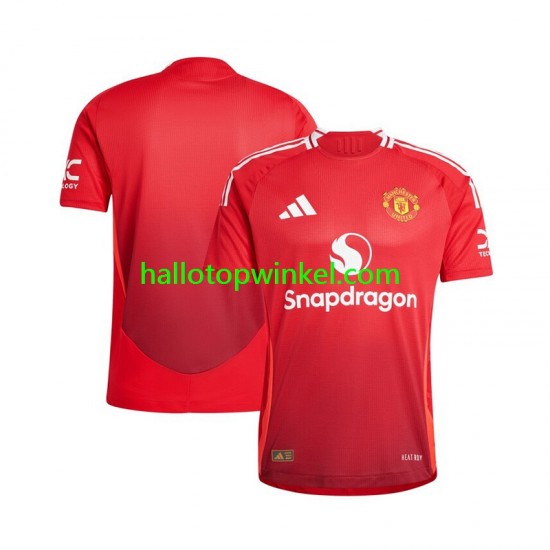 Manchester United Voetbalshirt Heren Thuis Tenue 2024-2025 Korte Mouw