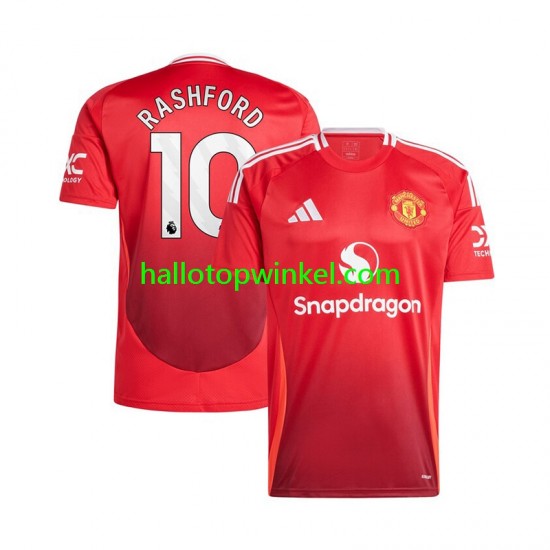 Manchester United Voetbalshirt Marcus Rashford 10 Heren Thuis Tenue 2024-2025 Korte Mouw