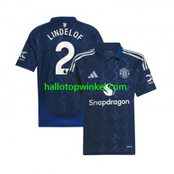 Manchester United Voetbalshirt Victor Lindelof 2 Heren Uit Tenue 2024-2025 Korte Mouw