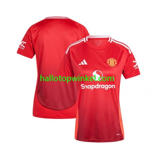 Manchester United Voetbalshirt Dames Thuis Tenue 2024-2025 Korte Mouw