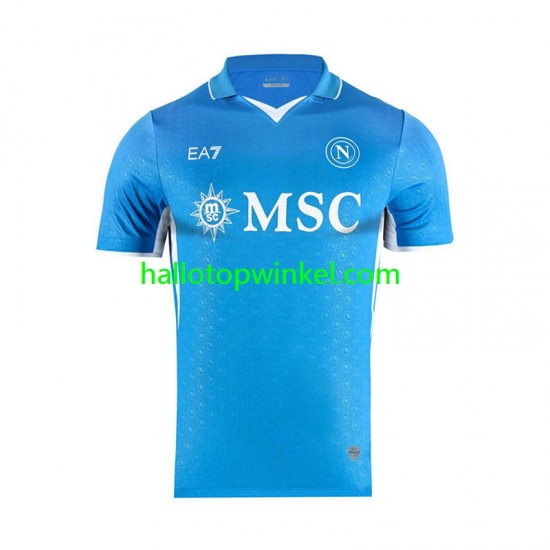 Napoli Voetbalshirt Heren Thuis Tenue 2024-2025 Korte Mouw
