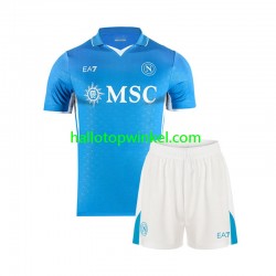 Napoli Voetbalshirt Kleuters/Kids Thuis Tenue 2024-2025 Korte Mouw