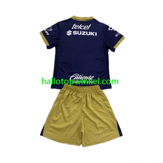Pumas UNAM Voetbalshirt Kleuters/Kids Uit Tenue 2024-2025 Korte Mouw