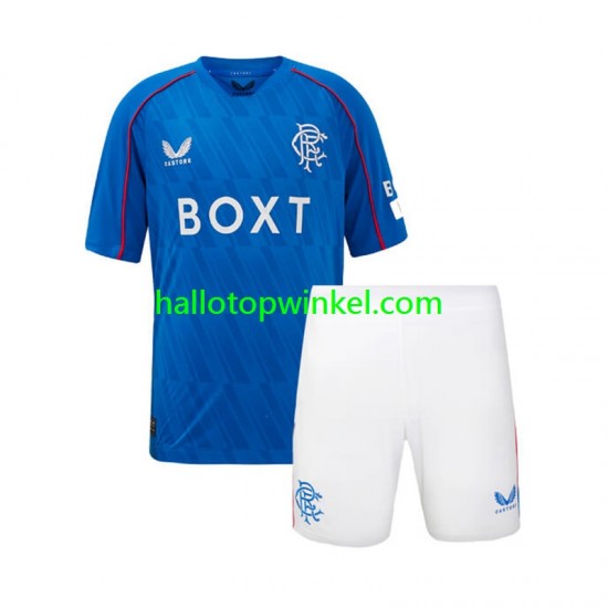 Rangers Voetbalshirt Kleuters/Kids Thuis Tenue 2024-2025 Korte Mouw