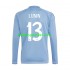 Real Madrid Voetbalshirt Andriy Lunin 13 Doelman Heren Thuis Tenue 2024-2025 Lange Mouw
