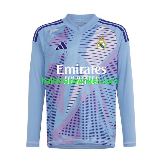Real Madrid Voetbalshirt Doelman Heren Thuis Tenue 2024-2025 Lange Mouw