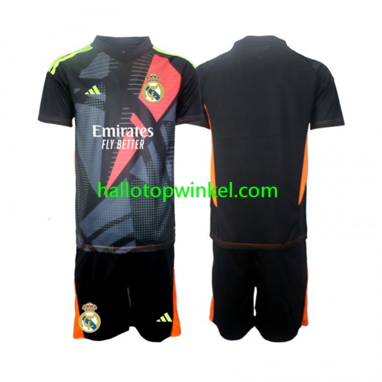 Real Madrid Voetbalshirt Doelman Kleuters/Kids Uit Tenue 2024-2025 Korte Mouw