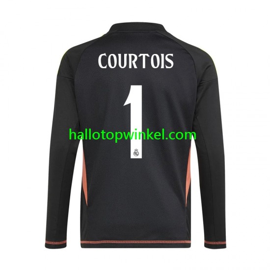 Real Madrid Voetbalshirt Thibaut Courtois 1 Doelman Heren Uit Tenue 2024-2025 Korte Mouw