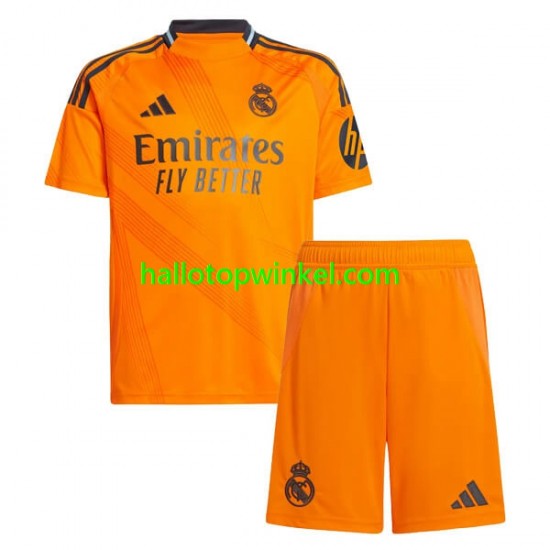 Real Madrid Voetbalshirt Kleuters/Kids Uit Tenue 2024-2025 Korte Mouw