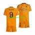 Real Madrid Voetbalshirt Kylian Mbappé 9 Kleuters/Kids Uit Tenue 2024-2025 Korte Mouw